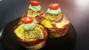 Broccoli Bacon Egg Muffin